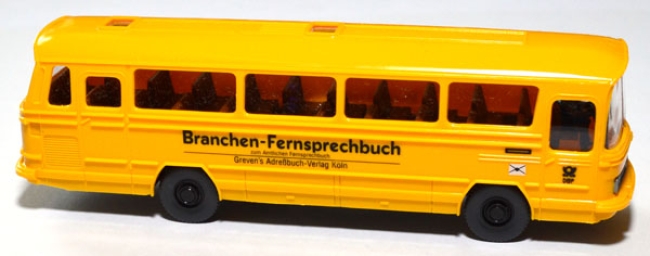 Mercedes-Benz O 302 Autobus DBP Post gelb