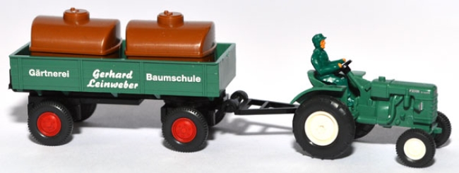 Fahr Schlepper D 180 H Gespann grün