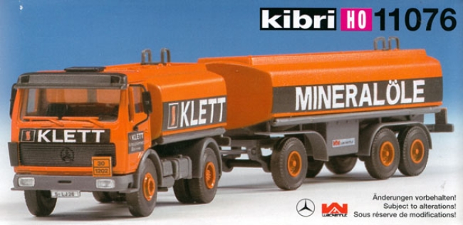 Mercedes-Benz Tanklastzug Klett Mineralöle orange 11076