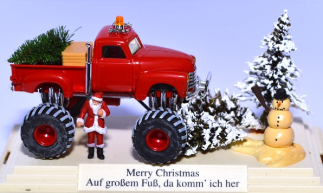 Weihnachtsdiorama 2000 Auf großem Fuß, da komm ich her 7642