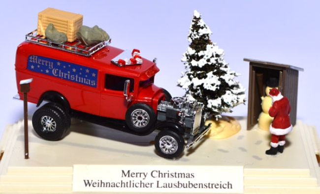 Weihnachtsdiorama 2001 Weihnachtlicher Lausbubenstreich 7643