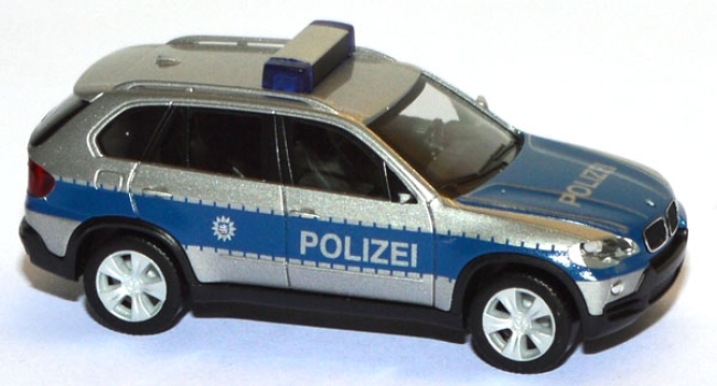 BMW X5 Polizei Thüringen blau