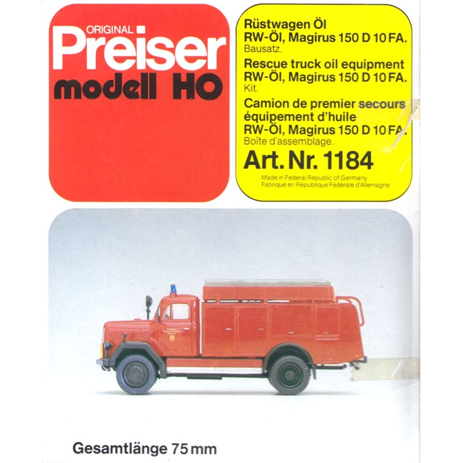 Magirus 150 D 10 FA Rüstwagen Öl Feuerwehr