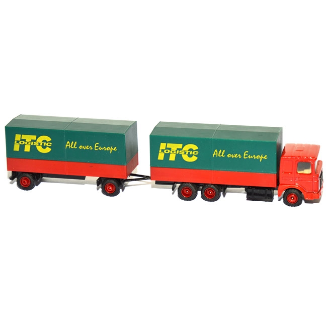 MAN F 90 Pritschenlastzug ITC Logistic rot