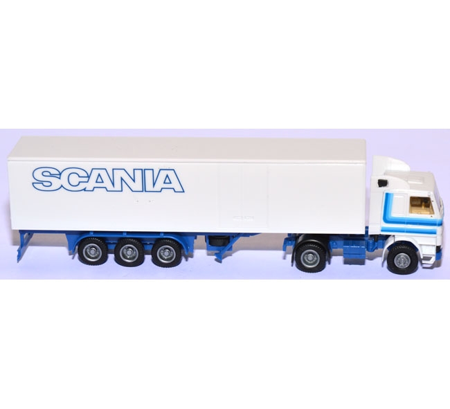 Scania 142 L V8 Koffersattelzug weiß