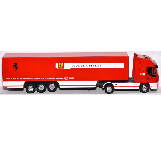 Iveco Stralis Koffersattelzug Scuderia Ferrari rot