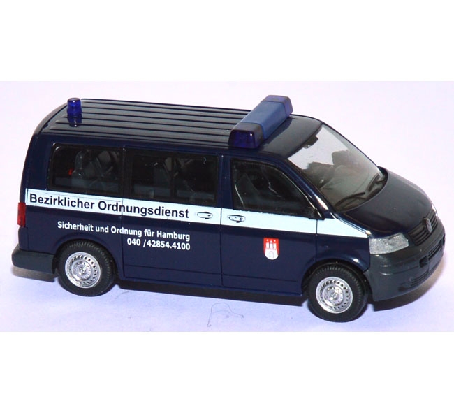 VW T5 Bus Bezirklicher Ordnungsdienst Hamburg blau