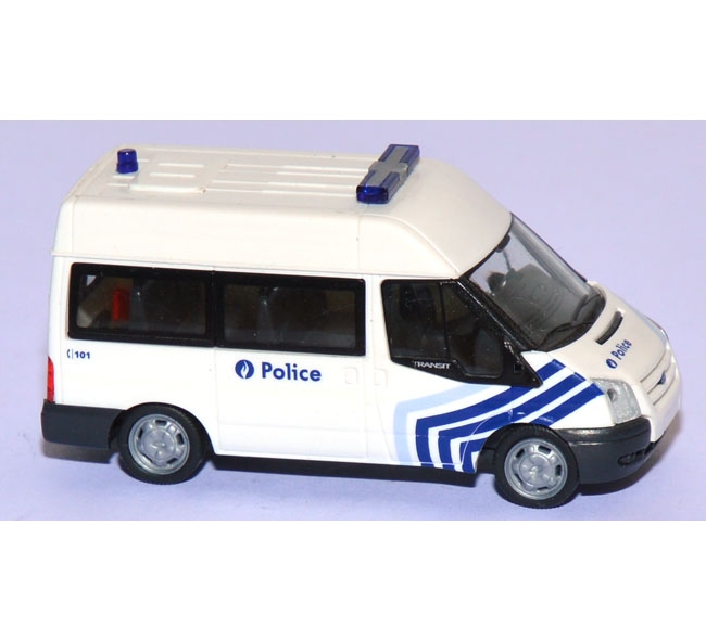 Ford Transit Bus Police Polizei Belgien weiß