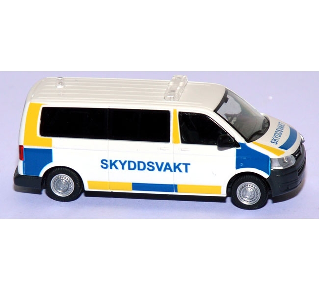 VW T5 Bus GP Skyddsvakt Schweden weiß