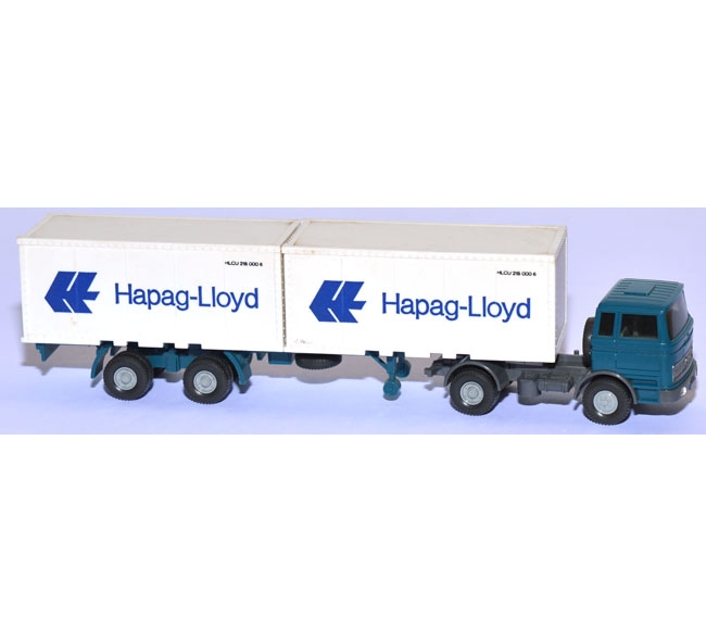 Mercedes-Benz LPS 1620 Containersattelzug Hapag-Lloyd azurblau