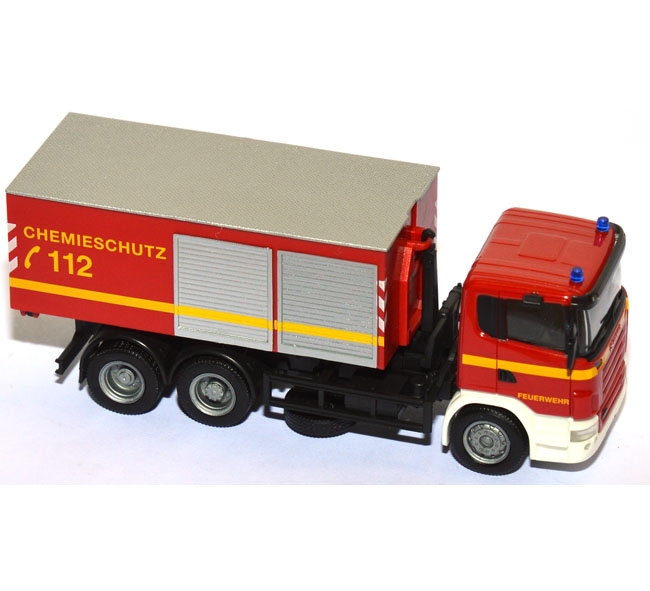 Scania R Abrollcontainer-LKW Feuerwehr rot