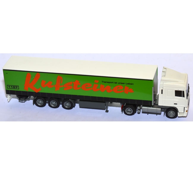 DAF 95 XF Gardinenplanensattelzug Kufsteiner weiß