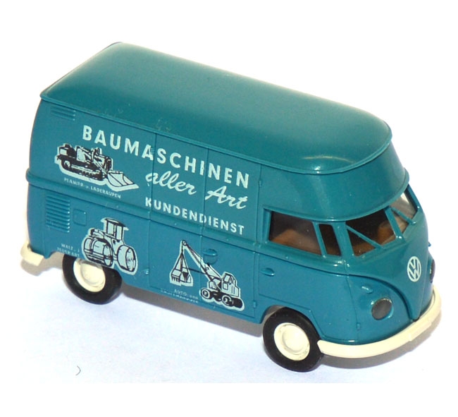 VW T1 Großraumkasten Baumaschinen aller Art blau