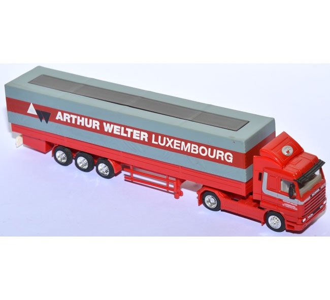 Scania 143 M Pritschensattelzug Arthur Welter Luxembourg rot