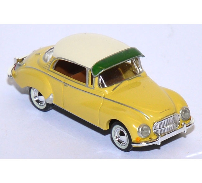 DKW Auto Union 1000 S Coupe mit Sonnenblende gelb