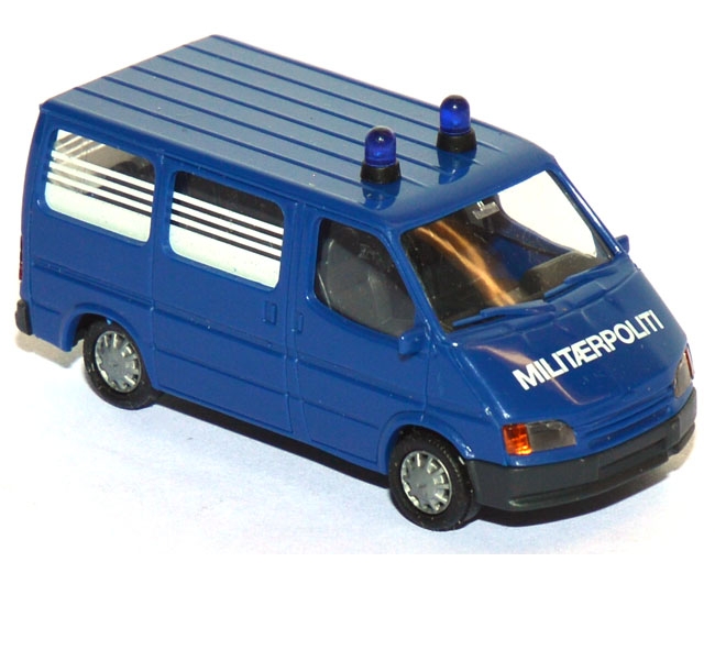 Ford Transit Bus Militaerpoliti blau