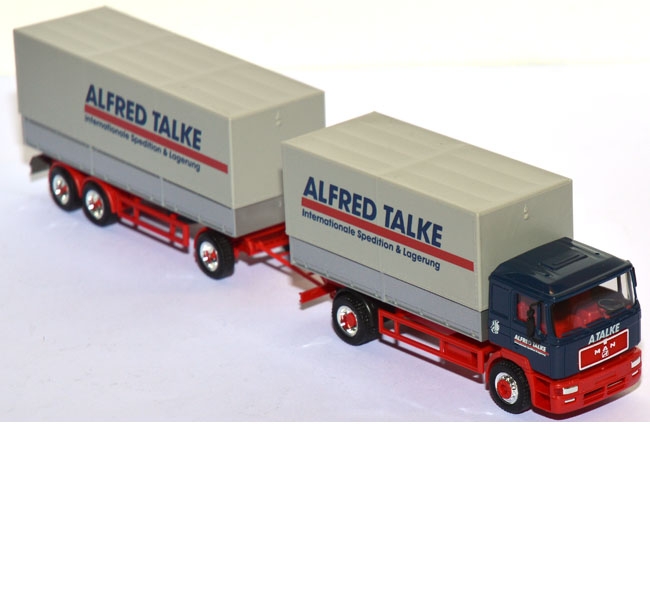 MAN F 2000 Pritschenlastzug Alfred Talke blau