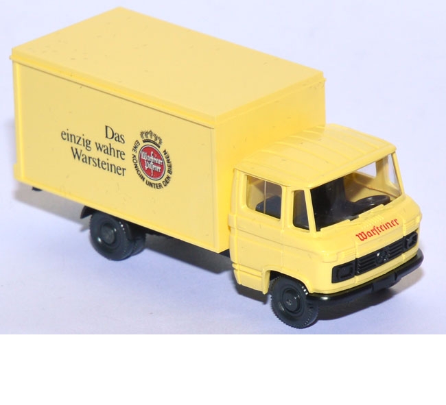 Mercedes-Benz L 608 Koffer Warsteiner hellschwefelgelb