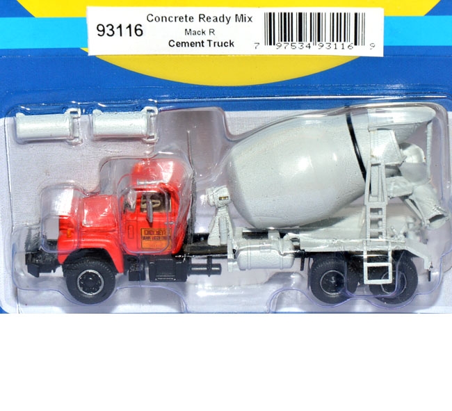 Mack R Cement Truck, Concrete Ready Mix Betontransporter rot