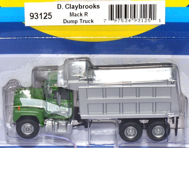 Mack R Dump Truck D. Claybrooks Kipper grün