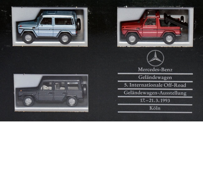 Mercedes-Benz G-Klasse Set 5. Internationale Off-Road-Geländewagen-Ausstellung München