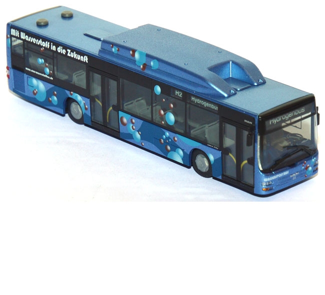 MAN Lion's City Stadtbus Wasserstoffbus blau