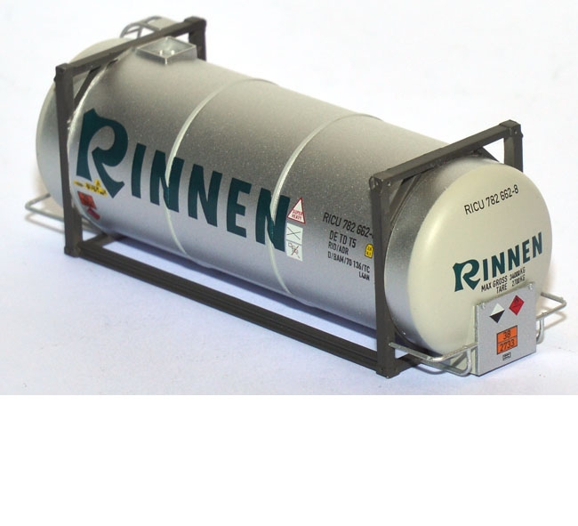 Tankcontainer 20ft. Rinnen silber