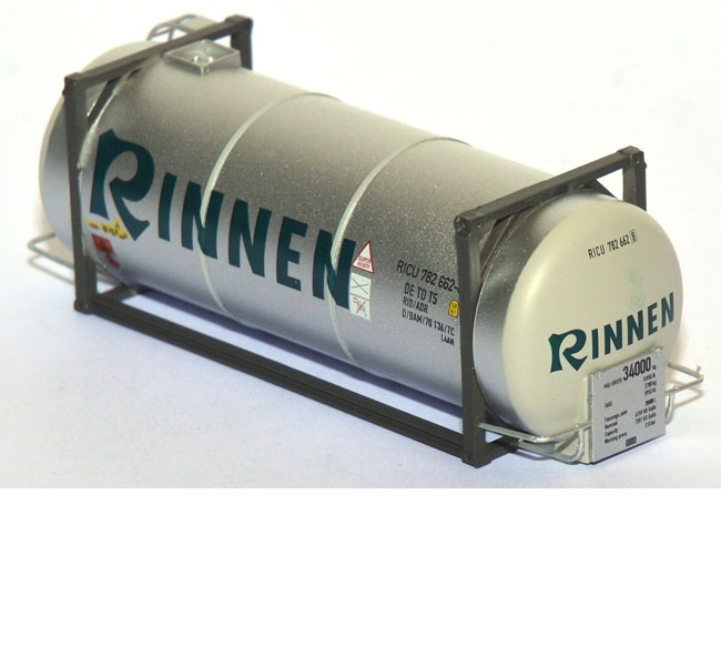 Tankcontainer 20ft. Rinnen silber