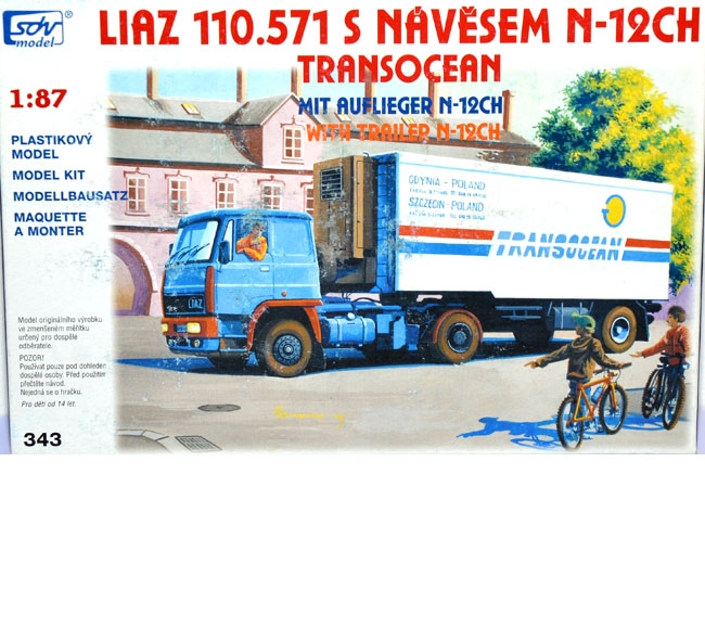 Liaz 110.571 S Kühlkoffersattelzug Bausatz