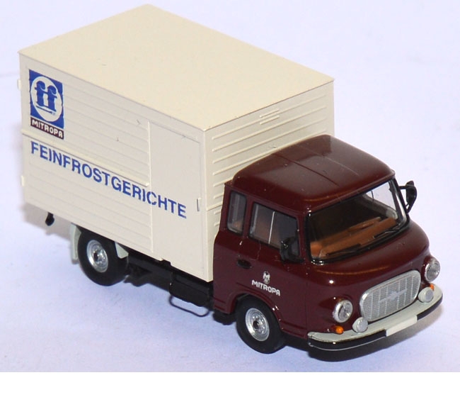 Barkas B 1000 Koffer Mitropa Feinfrostgerichte braun