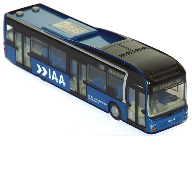 Stadtbus MAN Lion´s City Hybrid IAA Messeshuttle 2010 blau