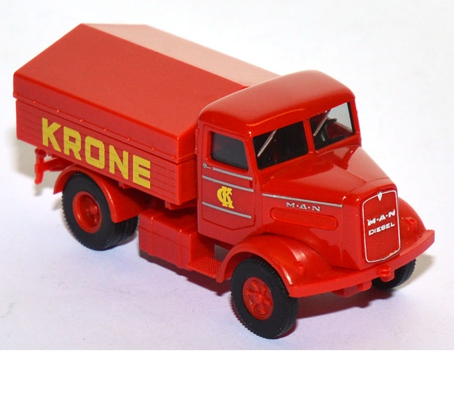 MAN 750L mit Ballastpritsche Circus Krone rot