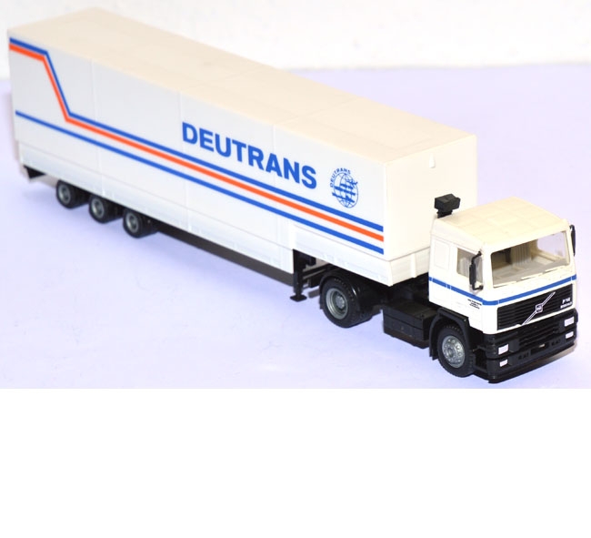 Volvo F 12 Pritschensattelzug Deutrans weiß