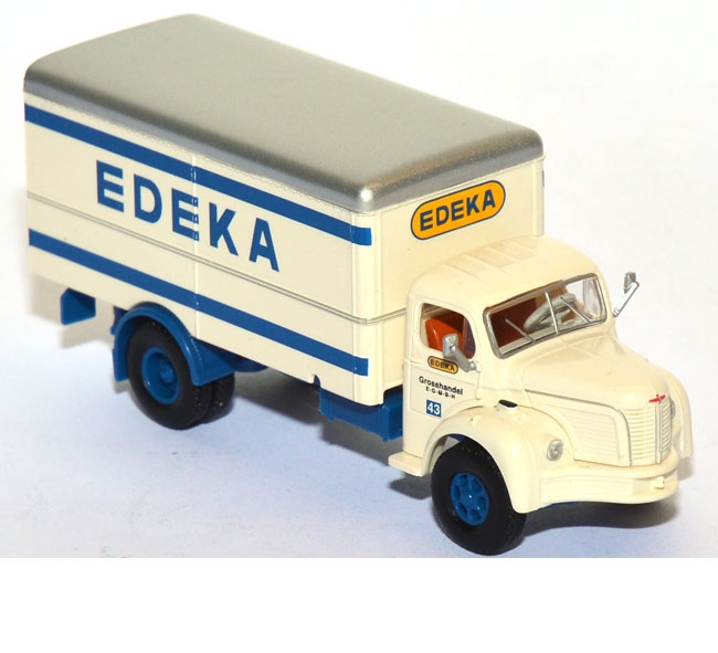 Berliet GLR 8 Koffer-LKW EDEKA creme