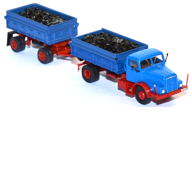 IFA H6 Pritschenlastzug Kohlentransport blau