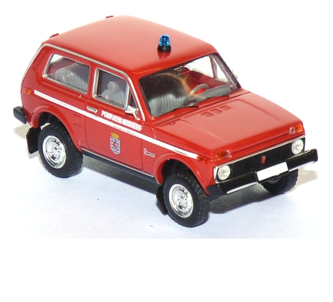 Lada 2121 Niva LUX Feuerwehr Pompjeen Neiduerf Luxemburg rot