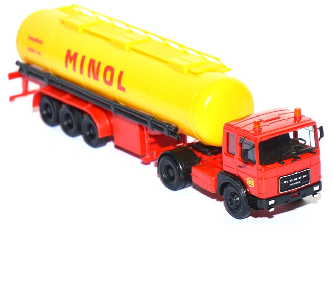 Roman Diesel Tanksattelzug Minol rot