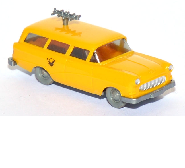 Opel Rekord 58 Caravan Funkmesswagen Post gelb