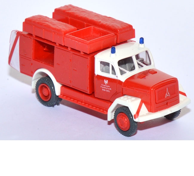 Magirus Deutz Eckhauber 150D10A Rüstwagen-Öl Feuerwehr Frankfurt a.M. rot