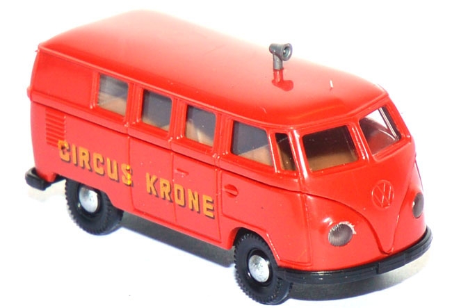 VW T1 Bus Circus Krone Lautsprecherwagen rot