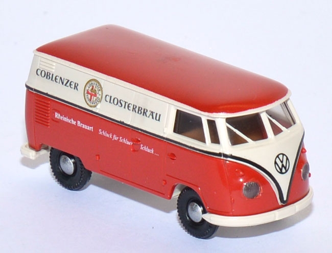 VW T1 Kasten Coblenzer Closterbräu rot