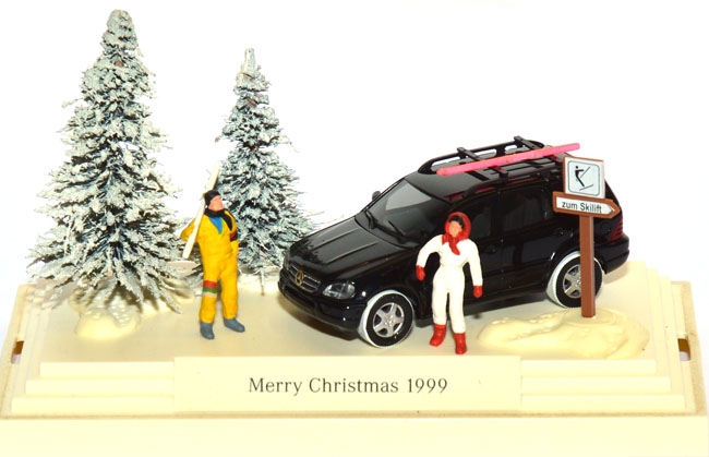 Mercedes-Benz ML 55 AMG Facelift (W163)) - Merry Christmas 1999 Minidiorama schwarz