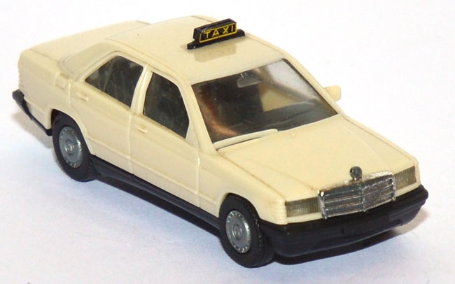 Mercedes-Benz 190 E Taxi hellelfenbein