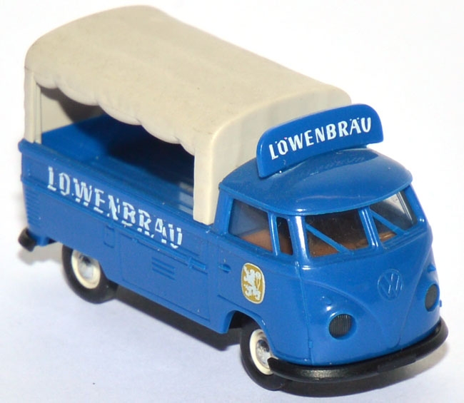 VW T1 Pritsche mit Plane Löwenbräu blau