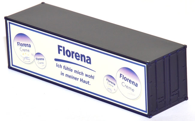 Kofferaufbau / Container Florena blau