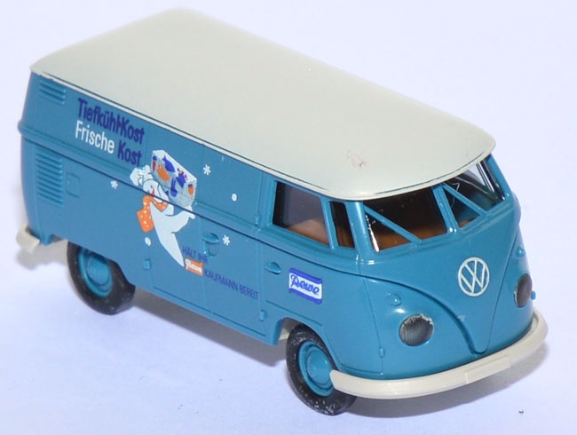 VW T1 Kasten Rewe Tiefkühlkost blau