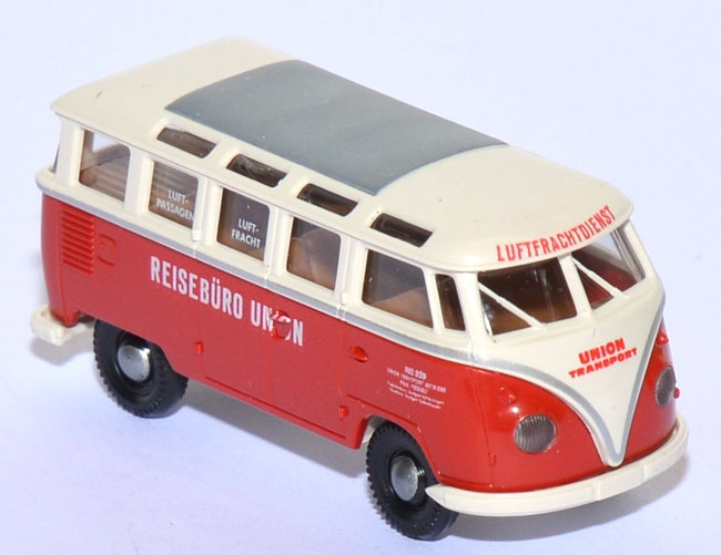 VW T1 Bus Samba Reisebüro Union rot