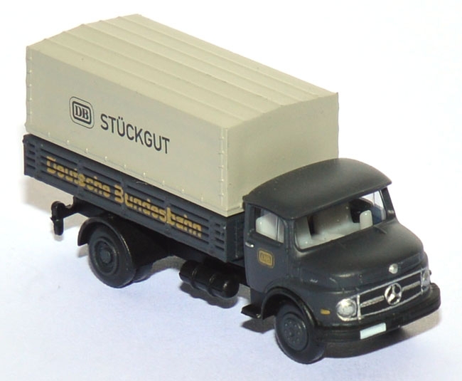 Mercedes-Benz L322 Pritschen-LKW mit Plane DB Stückgut grau