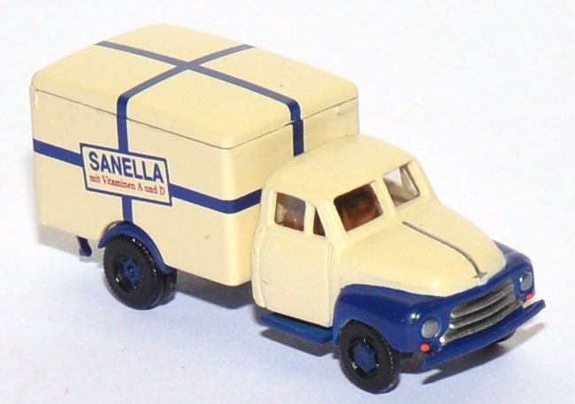 Opel Blitz 1,75 t Koffer-LKW 1952 Sanella cremeweiß