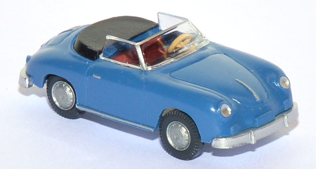 Porsche 356 A 1600 Cabrio offen signalblau